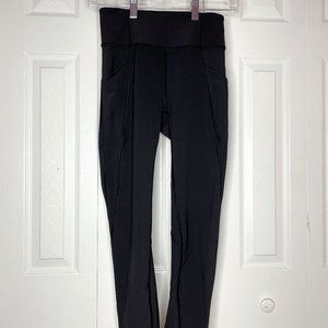 Lululemon Time to Sweat Black Crop 23" Leggings Size 4